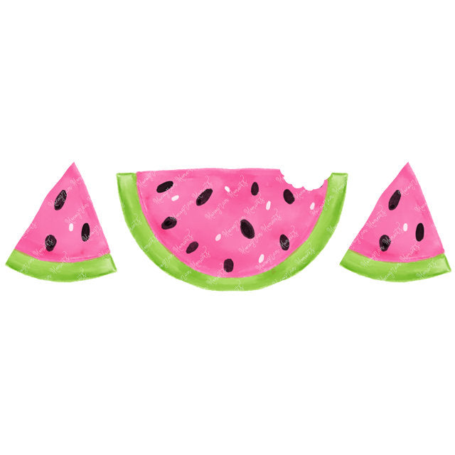 Pink Bitten Watermelon Trio