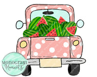 Girl's Vintage Truck Watermelon