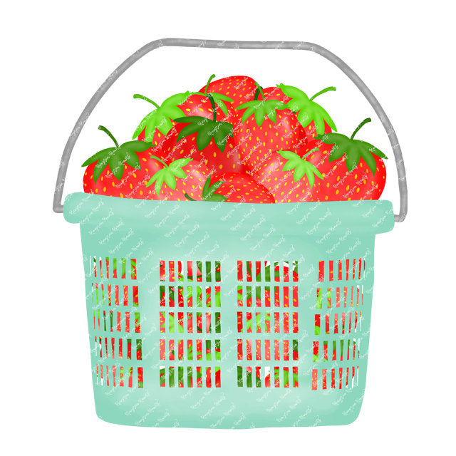 Mint Strawberry Basket