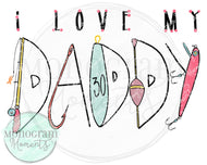 Girl's Fishing Set-I Love Daddy