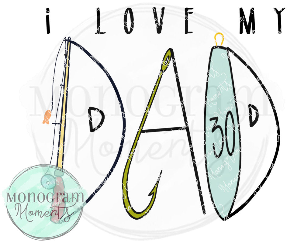 Boy's Fishing Set-I Love Dad