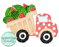 Pink, Khaki Watermelon Dump Truck
