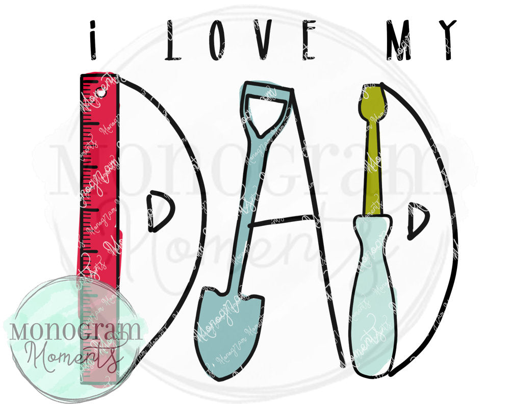 Boy's Tool Set-I Love Dad