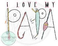 Girl's Fishing Set-I Love Papa