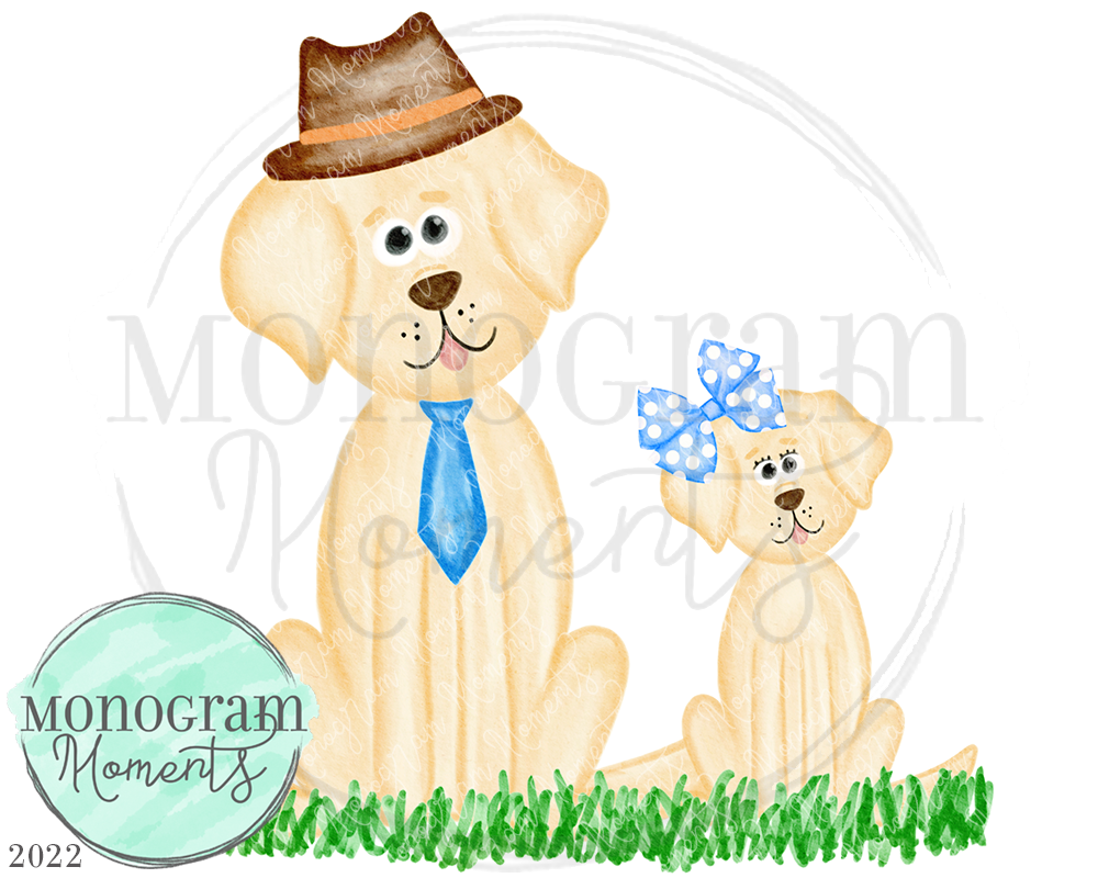 Girl Father's Day - Yellow Lab – Monogram Moments