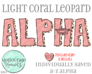 Light Coral Leopard Alpha