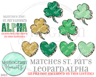 St. Pat's Leopard Hearts & Shamrocks