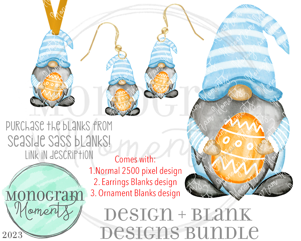 Boy's Easter Egg Gnome Design Bundle