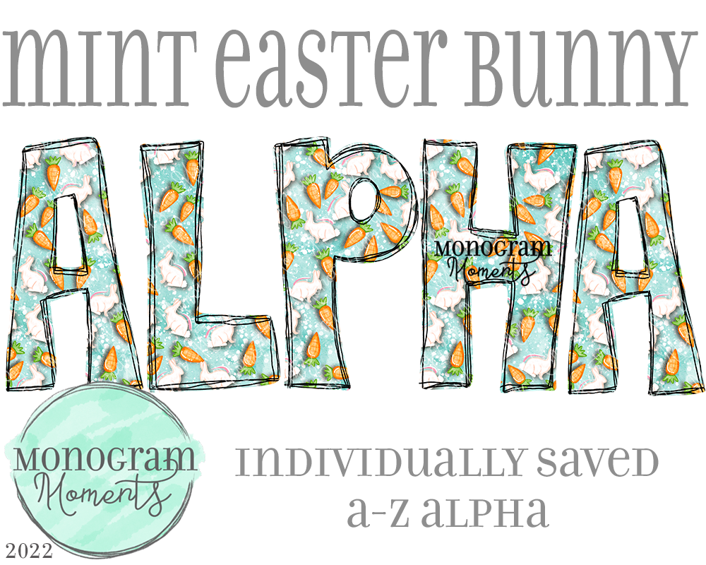 Mint Easter Bunny Alpha
