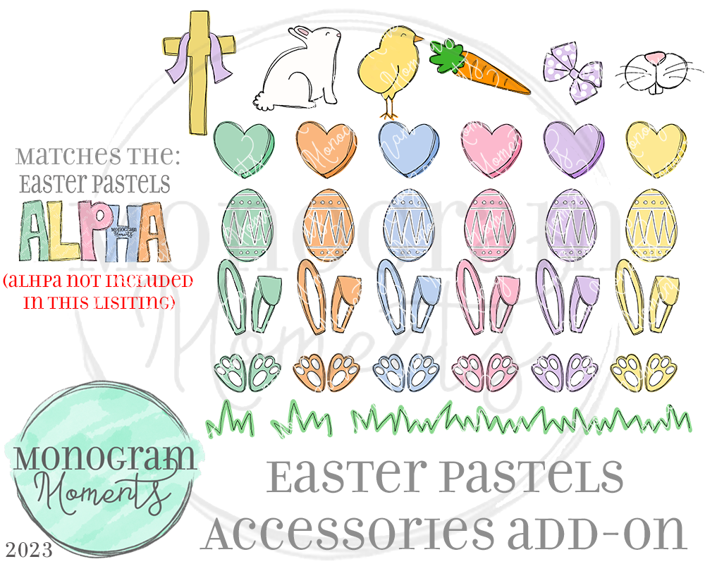 Easter Pastel Accessories Add-On