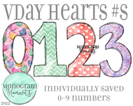 Vday Hearts #s