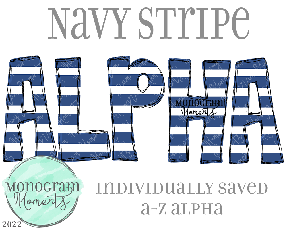 Navy Stripe Alpha