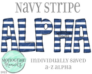 Navy Stripe Alpha