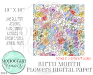 Birth Month Flowers DP