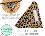 Leopard Dog Bandana
