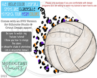 Volleyball Half Changeable Leopard Print