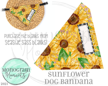 Load image into Gallery viewer, Sunflower Dog Bandana
