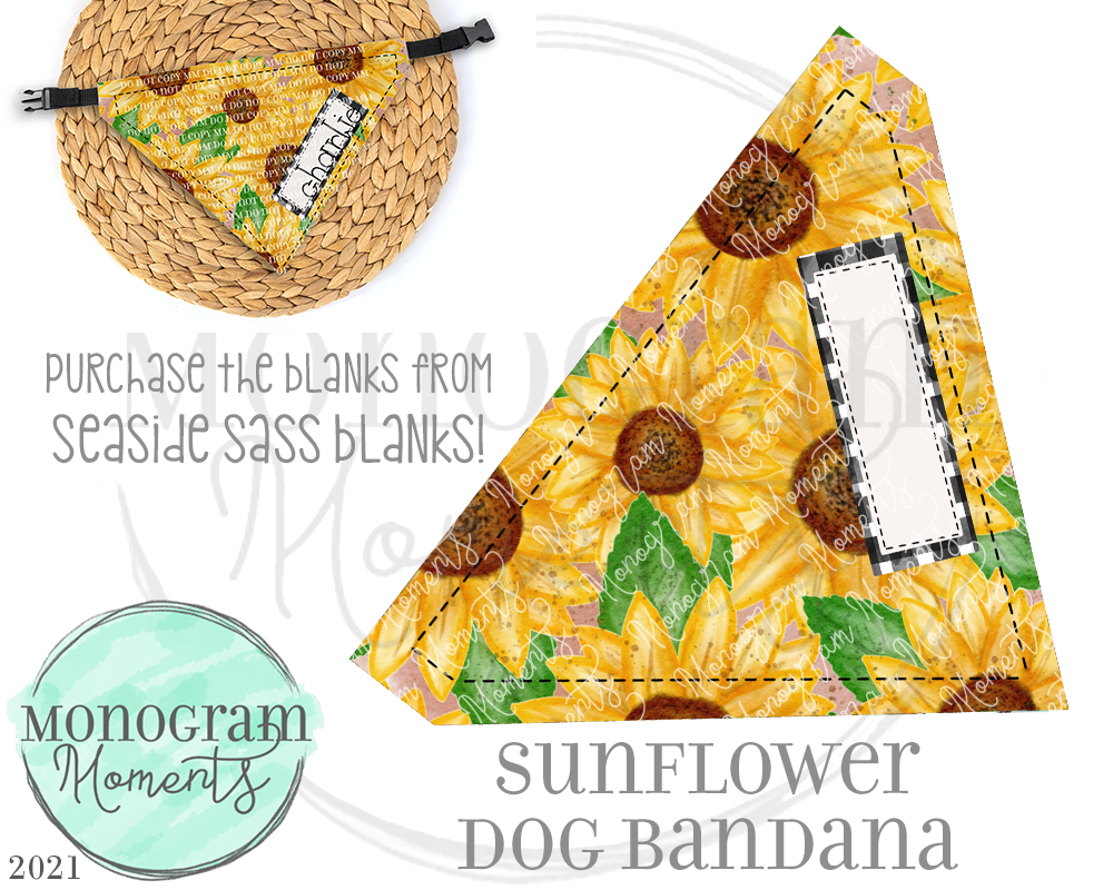 Sunflower Dog Bandana