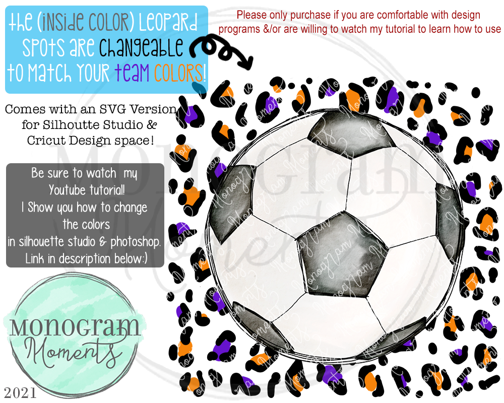 Soccer All Around Changeable Leopard Print