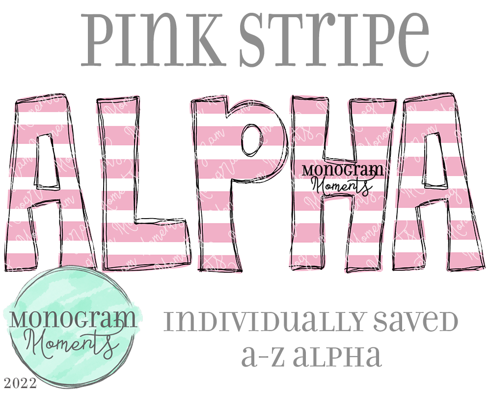 Pink Stripe Alpha