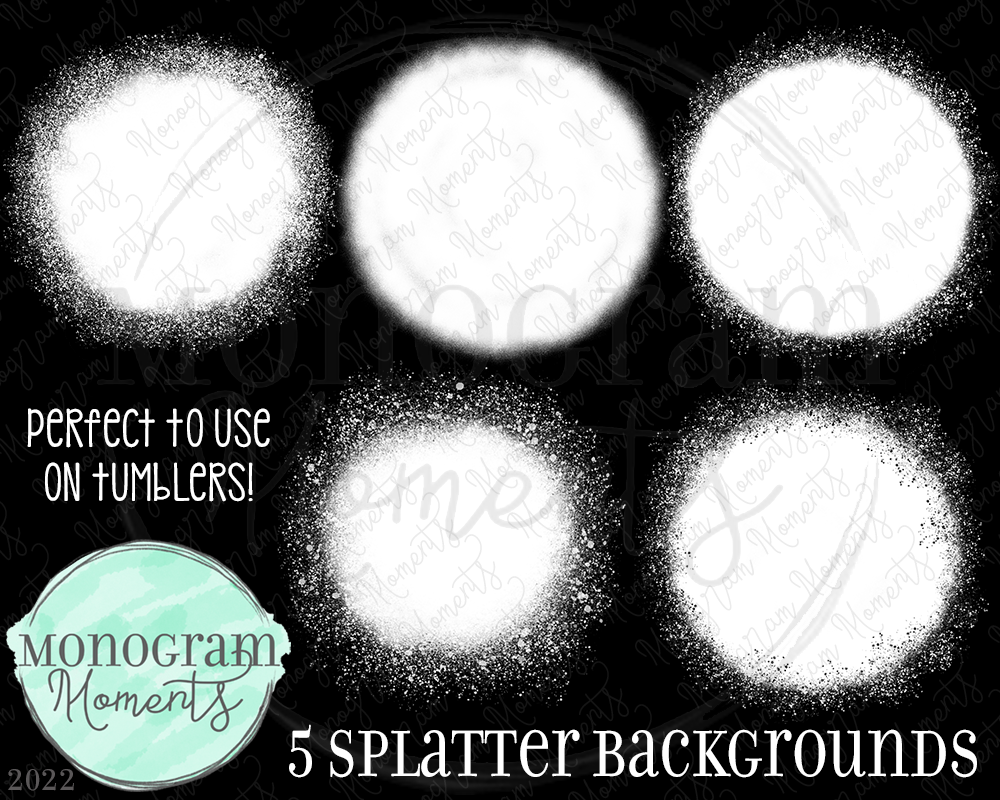 5 Circle Splatter Backgrounds