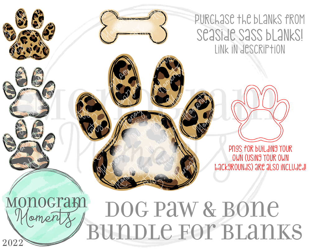 Dog Paw & Bones Bundle