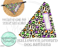 Halloween Leopard Dog Bandana