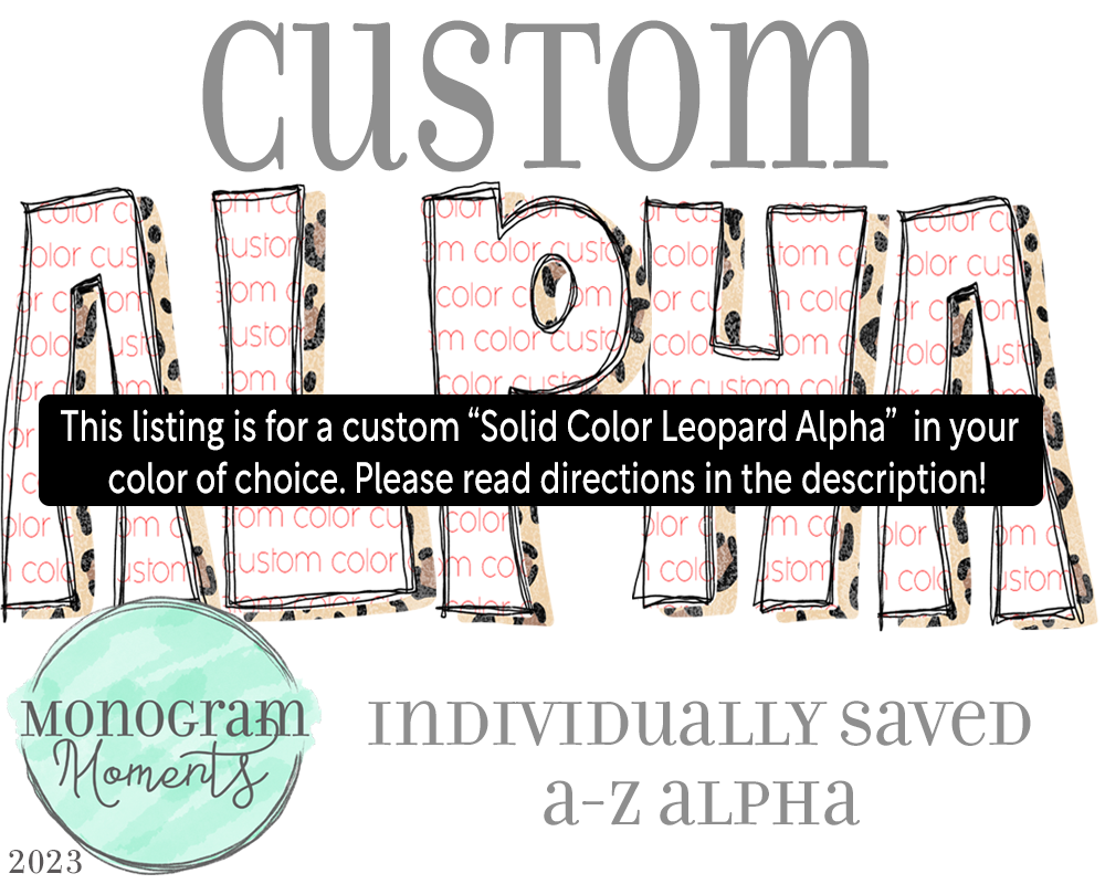 Custom Solid Leopard Alpha