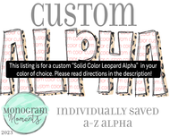 Custom Solid Leopard Alpha