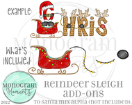 Reindeer Sleigh Add-Ons