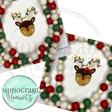Load image into Gallery viewer, Boy&#39;s Reindeer &amp; Lights - MINI FILL EMBROIDERY
